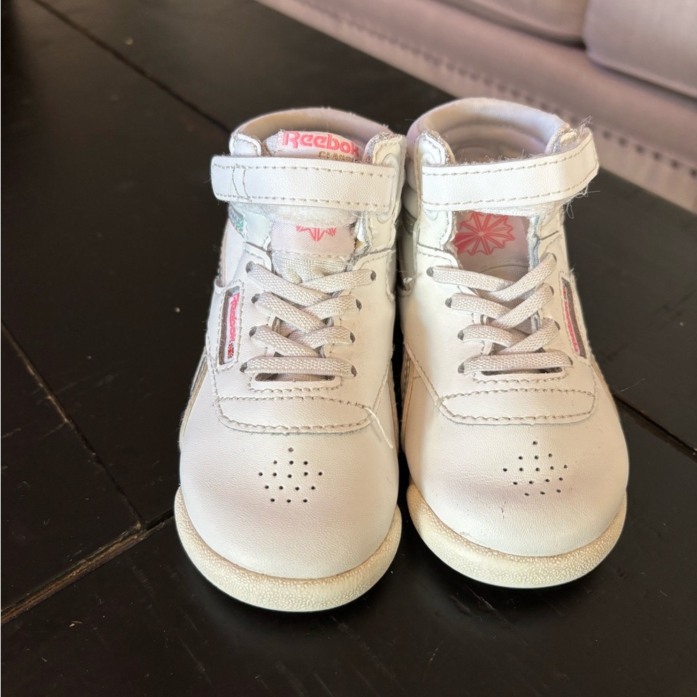 Reebok Toddler Sneakers with Pink Accents